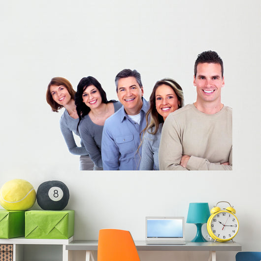 Group Happy People Wall Decal