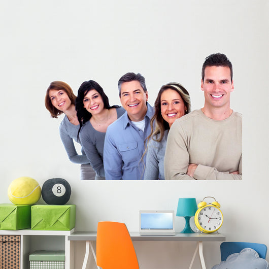 Group Happy People Wall Decal
