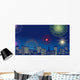 Bill Street Fireworks Horizontal Wall Decal