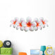 Frangipani Flower Plumeria Bouquet Wall Decal