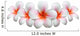 Frangipani Flower Plumeria Bouquet Wall Decal