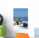 Santorini Village Terasse Sea Wall Decal