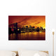 Brooklyn Bridge and Manhattan Wall Decal