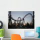 Roller Coaster Sunset Wall Decal