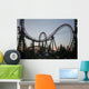 Roller Coaster Sunset Wall Decal