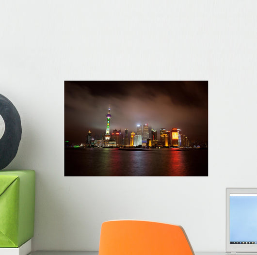 Shanghai's Skyline Wall Decal