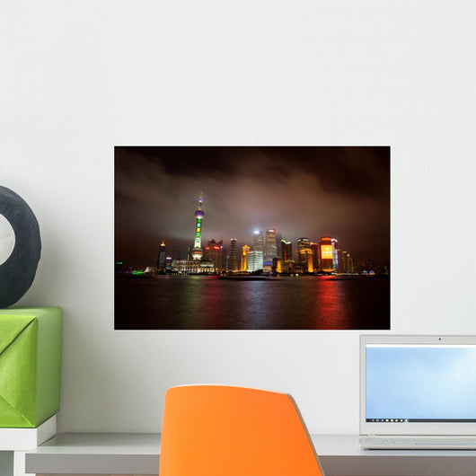 Shanghai's Skyline Wall Decal