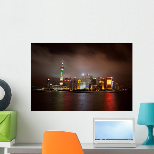 Shanghai's Skyline Wall Decal