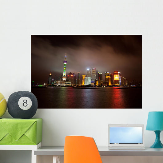 Shanghai's Skyline Wall Decal