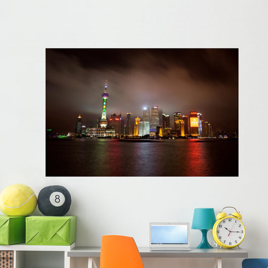 Shanghai's Skyline Wall Decal