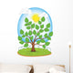 Cartoon Tree and Sky Wall Decal