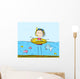 Swimming Girl Wall Decal