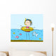 Swimming Girl Wall Decal