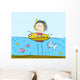 Swimming Girl Wall Decal