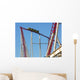 Roller Coaster Going up Wall Decal