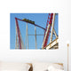 Roller Coaster Going up Wall Decal