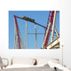 Roller Coaster Going up Wall Decal