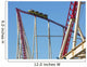 Roller Coaster Going up Wall Decal