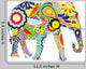 Silhouette Elephant with Indian Wall Decal