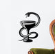 Medical Symbol Snake Cup Wall Decal
