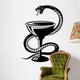 Medical Symbol Snake Cup Wall Decal