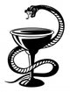 Medical Symbol Snake Cup Wall Decal