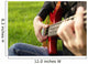 Teenage Boy Playing Bass Wall Decal