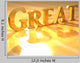 3D Great Gold Text Wall Decal