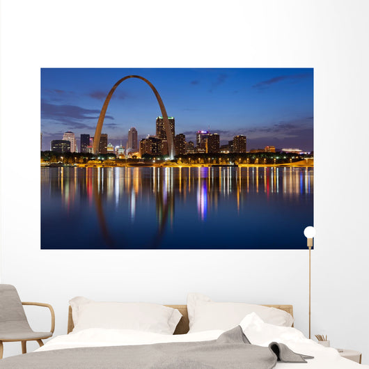 City St Louis Skyline Wall Decal