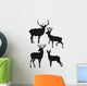 Deer Family Silhouettes Wall Stickers Wall Decal