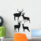 Deer Family Silhouettes Wall Stickers Wall Decal