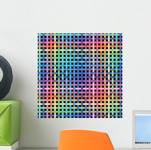 Crossed-pattern Wall Decal