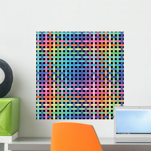 Crossed-pattern Wall Decal