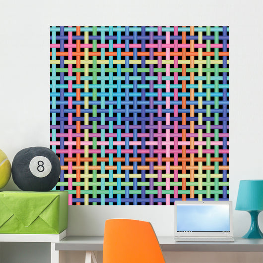 Crossed-pattern Wall Decal