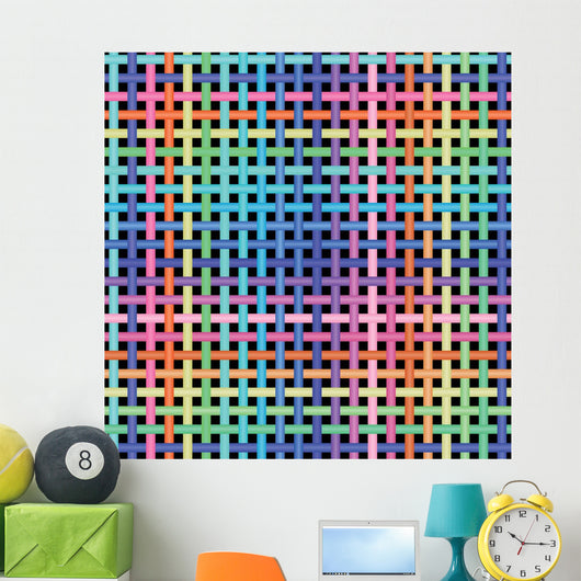 Crossed-pattern Wall Decal