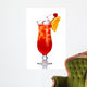 Red Alcohol Cocktail Wall Decal