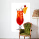 Red Alcohol Cocktail Wall Decal