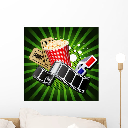 Illustration Movie Theme Objects Wall Decal