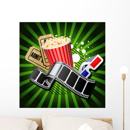 Illustration Movie Theme Objects Wall Decal