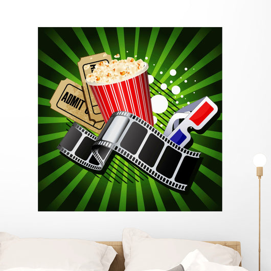 Illustration Movie Theme Objects Wall Decal