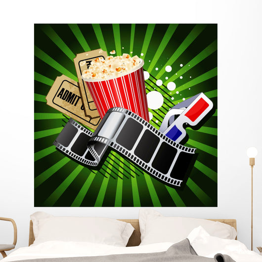 Illustration Movie Theme Objects Wall Decal
