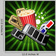 Illustration Movie Theme Objects Wall Decal