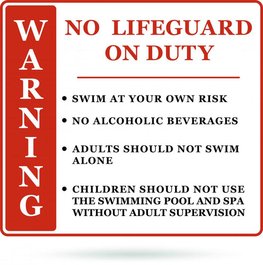 No Lifeguard Duty Swim Wall Decal