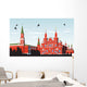 Birds Fly over Red Wall Decal