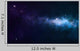 Blue and Purple Nebula Wall Decal