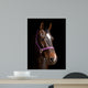 Bay Horse against Black Wall Decal
