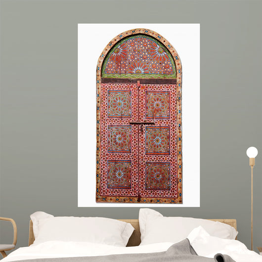 Cutout Arabic Wooden Window Wall Decal