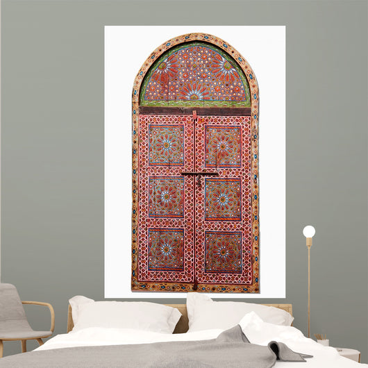 Cutout Arabic Wooden Window Wall Decal