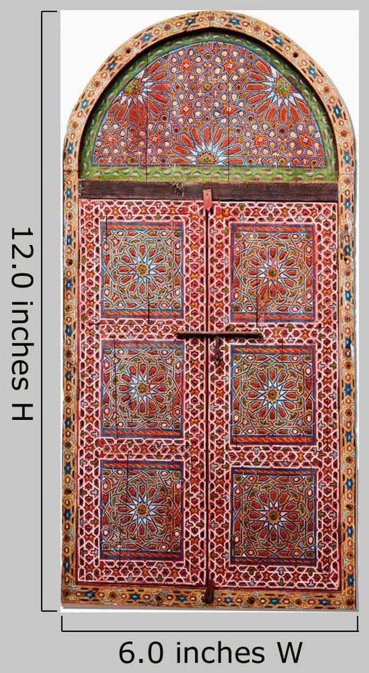 Cutout Arabic Wooden Window Wall Decal