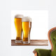 Two Glasses Beers Wooden Wall Decal
